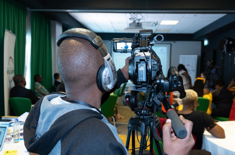Take Six Africa crew filming
