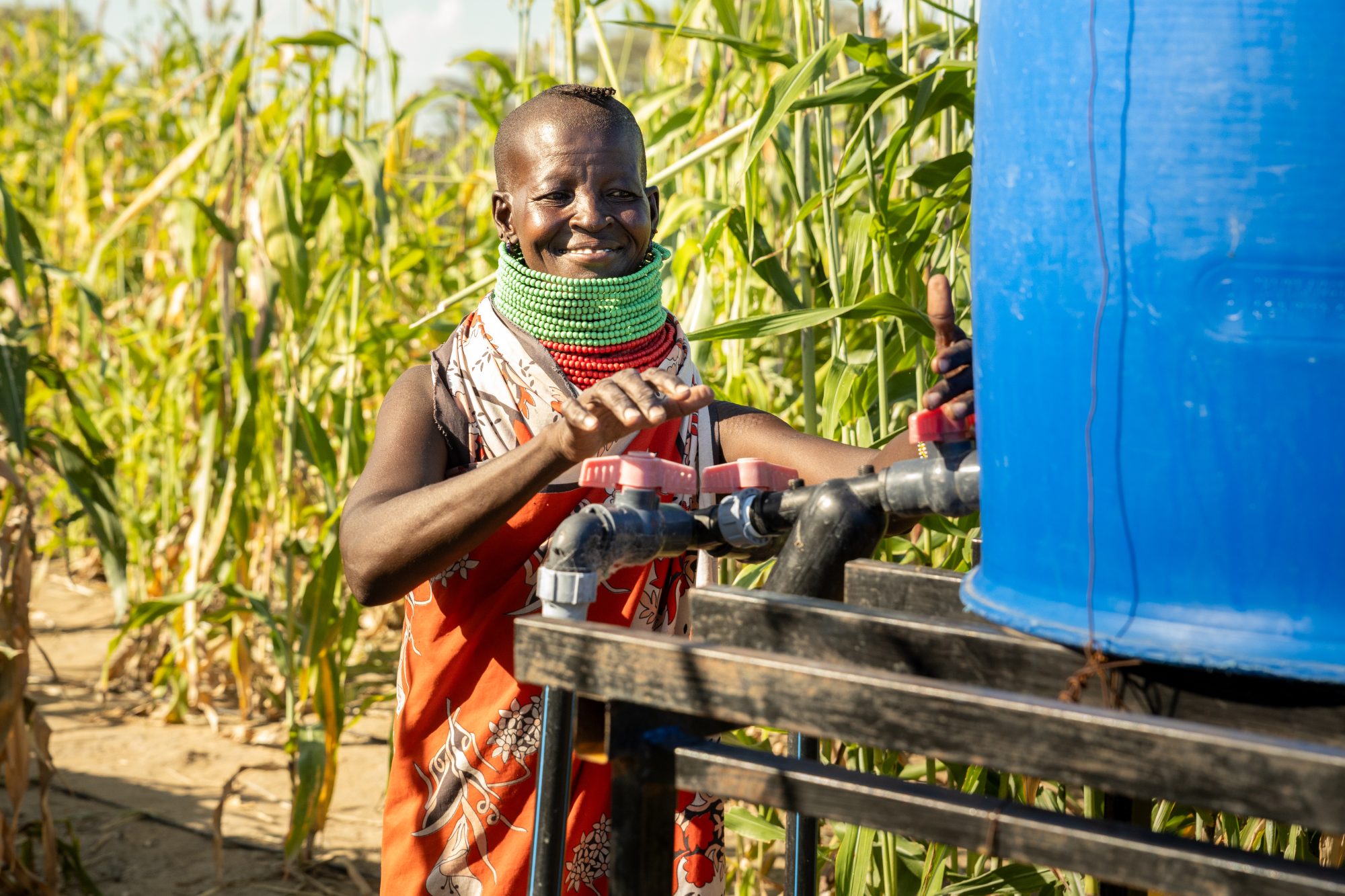 Rebecca Nagerewoi, one of the beneficiaries of Naipa Farm, which is supported by DCA. Turkana County, Kenya.